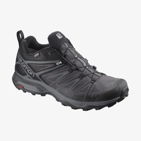 Salomon X ULTRA 3 WIDE GORE-TEX Erkek Yürüyüş Ayakkabısı Siyah TR P5D2